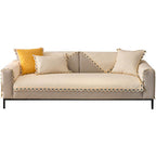 Light Luxury Chenille Sofa Cushion, Non-Slip Back Cover for L-Shaped Sofa