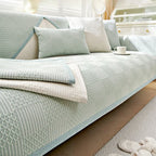Cotton and Linen Sofa Cushion, Four-Season Universal Light Luxury Sofa Cover