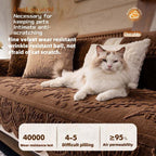 Rabbit Velvet Sofa Cushion Cover - Thickened Plush Non-Slip for Fall and Winter