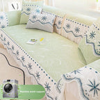 Fresh Summer Ice Silk Non-Slip Sofa Cover Cloth Towel