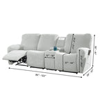 Cilinea Lying Chair Sofa Cover With Center Console