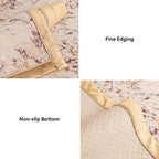 European Luxury Gold-Stamped Velvet Sofa Protector Cover - Anti-Slip Couch Mat