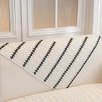French Texture Washed Cotton Sofa Protector Cover - Soft Quilted Furniture Mat for Couch Protection