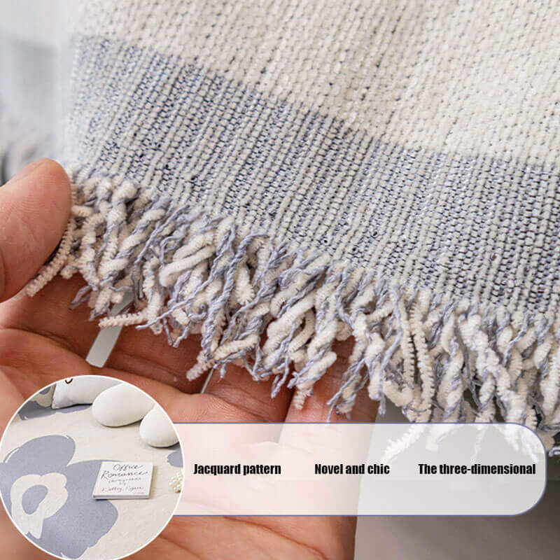 Anti-Cat Scratch Chenille Sofa Cover, Simple Fashion Model Sofa Towel Cloth