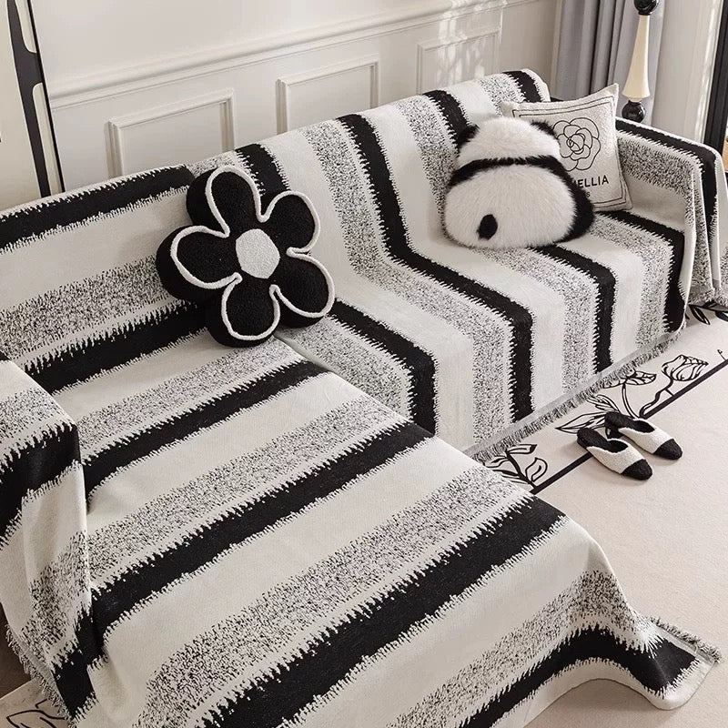 Cilinea Striped Retro Sofa Cover