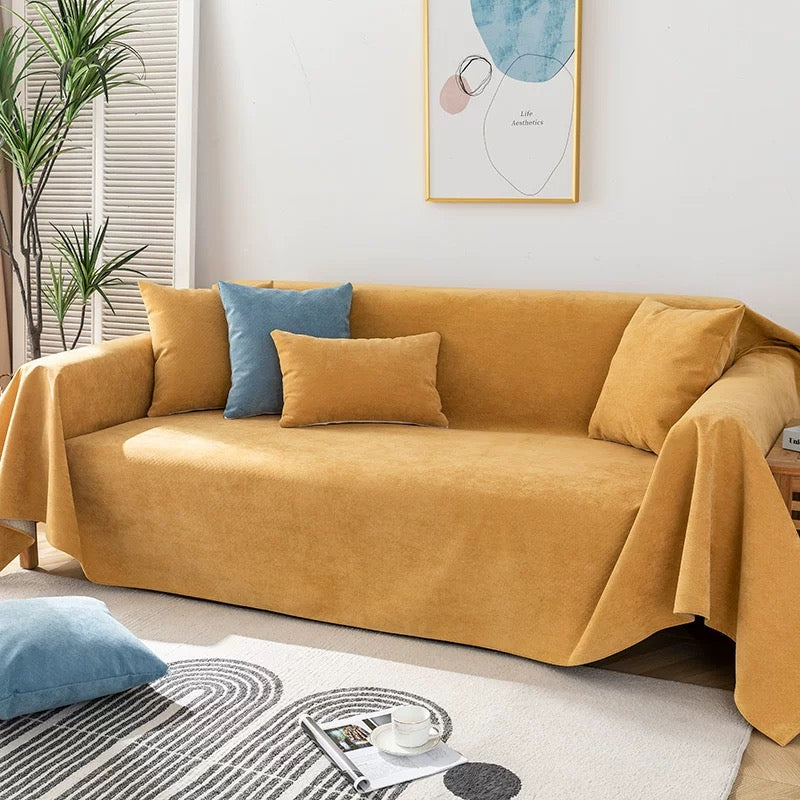 Cilinea Fabric Solid Color Waterproof Sofa Cover