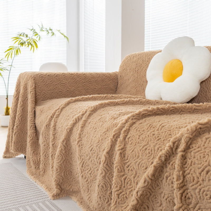 Cilinea Rose Plush Sofa Cover