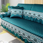 Summer Sofa Cushion, Universal L-Shaped Non-Slip Cover, Solid Color Simple Modern Backrest Towel