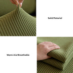 Vertical Stripe Corduroy Anti-Scratch Stretch Full-Cover Sofa Cover