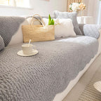 Luxury Thickened Plush Sofa Cushion, Winter Non-Slip