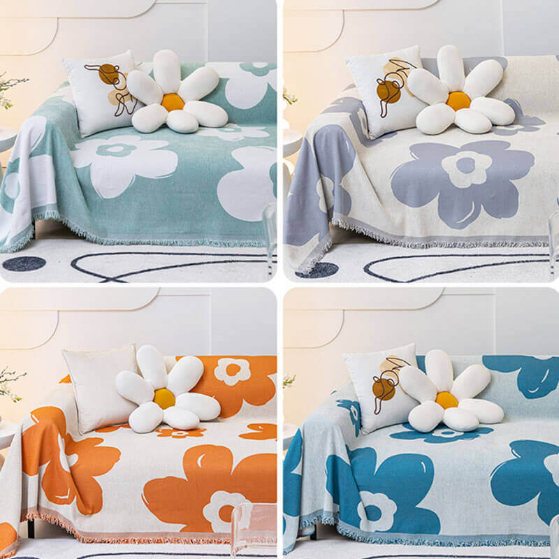 Anti-Cat Scratch Chenille Sofa Cover, Simple Fashion Model Sofa Towel Cloth