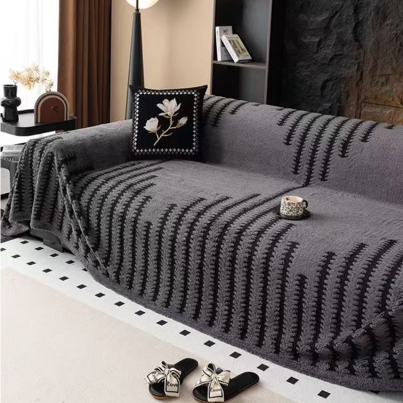 Cilinea Vintage Plush Anti Slip Sofa Cover