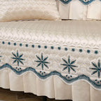 Summer Sofa Cushion, Universal L-Shaped Non-Slip Cover, Solid Color Simple Modern Backrest Towel