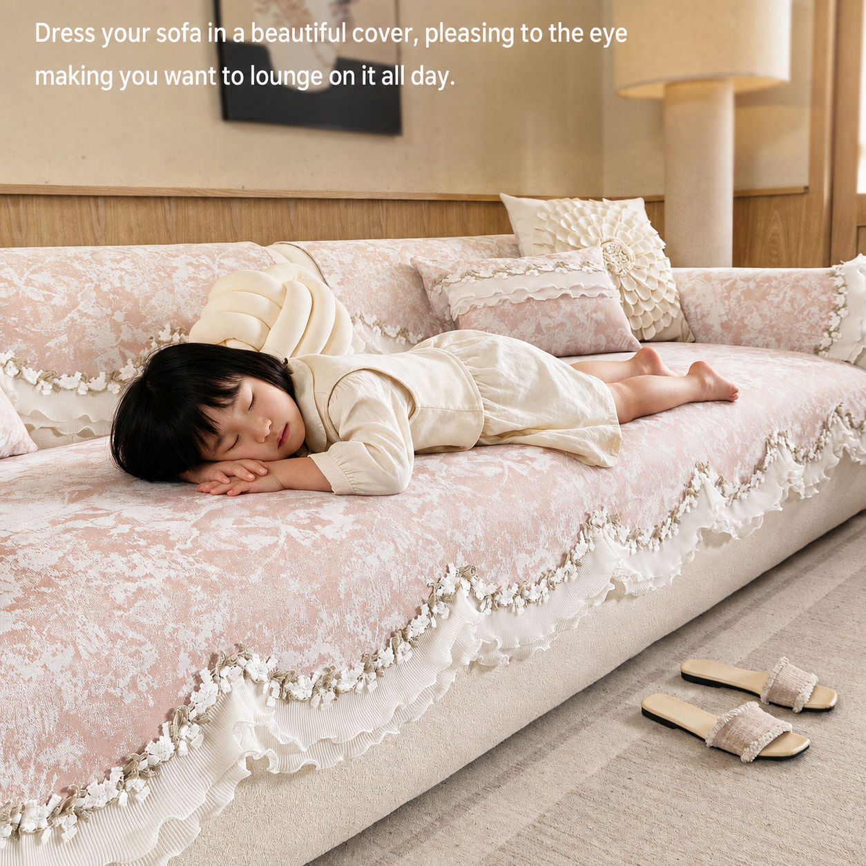 Premium All-Season Non-Slip Sofa Cover – Cat Scratch Resistant, High-End Fabric