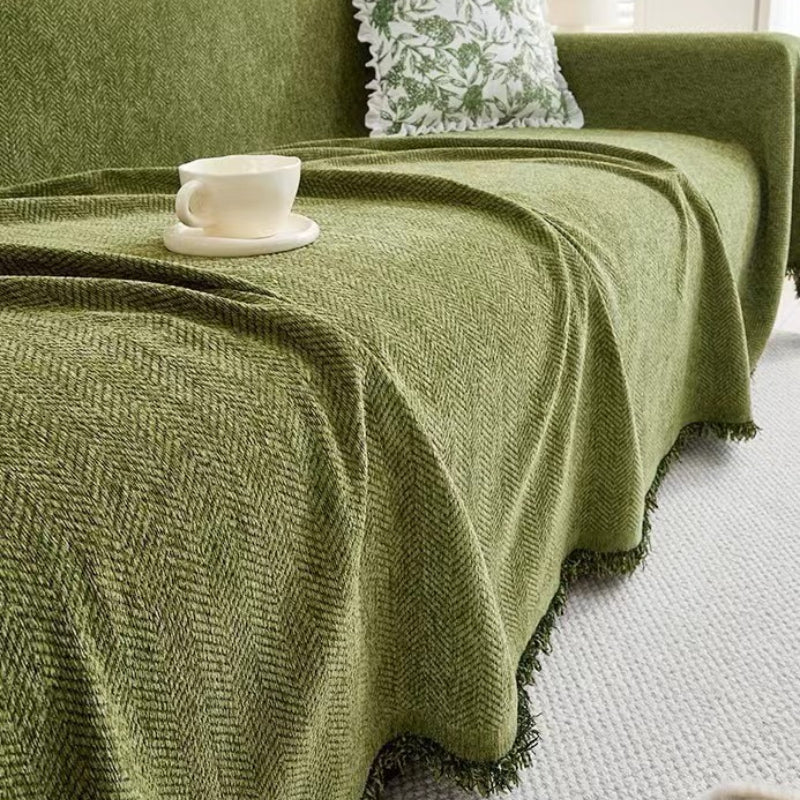 Cilinea Non-slip Herringbone Washable Sofa Cover