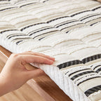 Cozy Chenille Striped Plush Non-Slip Sofa Protector Pet Mat Cover
