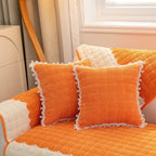 Corduroy Sofa Cushion, Four-Season Universal Plush Non-Slip Cover