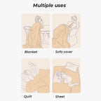 Light Luxury Anti-Cat Scratch Plush Sofa Cover, Universal Cover Cloth