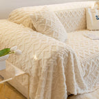 Light Luxury Anti-Cat Scratch Plush Sofa Cover, Universal Cover Cloth