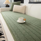 Creamy Soft Breathable Lambskin Sofa Cover