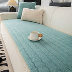Creamy Soft Breathable Lambskin Sofa Cover