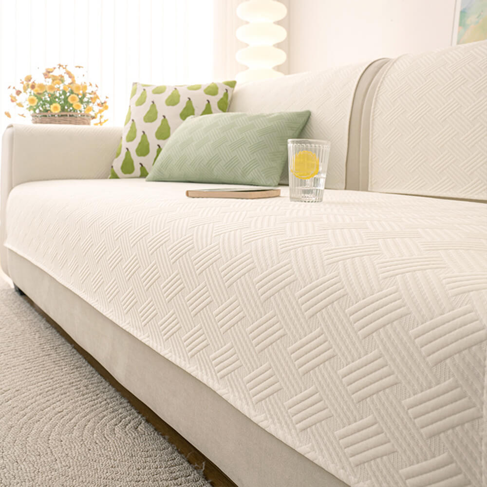 Modern Geometric Breathable Cooling Non-Slip Sofa Cover