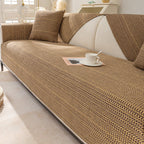 Stylish Soft Linen Blend Sofa Protector Cover - Comfortable Furniture Mat for Couch Protection