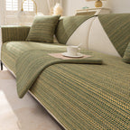 Stylish Soft Linen Blend Sofa Protector Cover - Comfortable Furniture Mat for Couch Protection