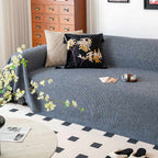 Breathable Woven Linen-Look Scratch-Resistant Sofa Throw Cover