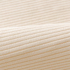 Modern Cream Vertical Stripes Fleece All-Season Sofa Cover