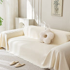 Soft Water-Resistant Teddy Plush Sofa Throw Cover