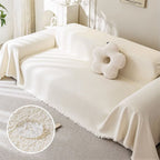 Soft Water-Resistant Teddy Plush Sofa Throw Cover