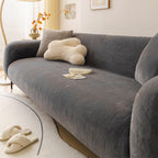 Ultra-Soft Skin-Friendly Plush Sofa Protector Cover - Full Coverage Furniture Mat for Couch Protection