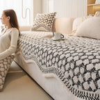 Vintage Classic Chenille Scratch-Resistant Sofa Protector Cover