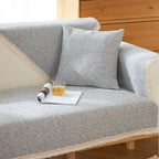 Hand-Woven Cotton Linen Non-Slip Sofa Cover, All-Season Model