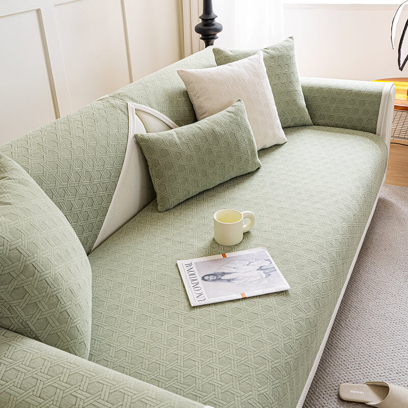 Jacquard Chenille Fabric Waterproof and Oil-Proof Sofa Cover