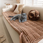 Lazy Soft Flannel Breathable Non-Slip Pet Mat Sofa Protector
