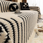 Cilinea Vintage Plush Anti Slip Sofa Cover