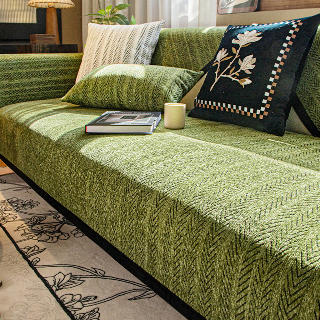 Cilinea Herringbone Anti-Slip Couch Cover