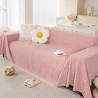 Cilinea Rose Plush Sofa Cover
