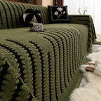 Cilinea Vintage Plush Anti Slip Sofa Cover