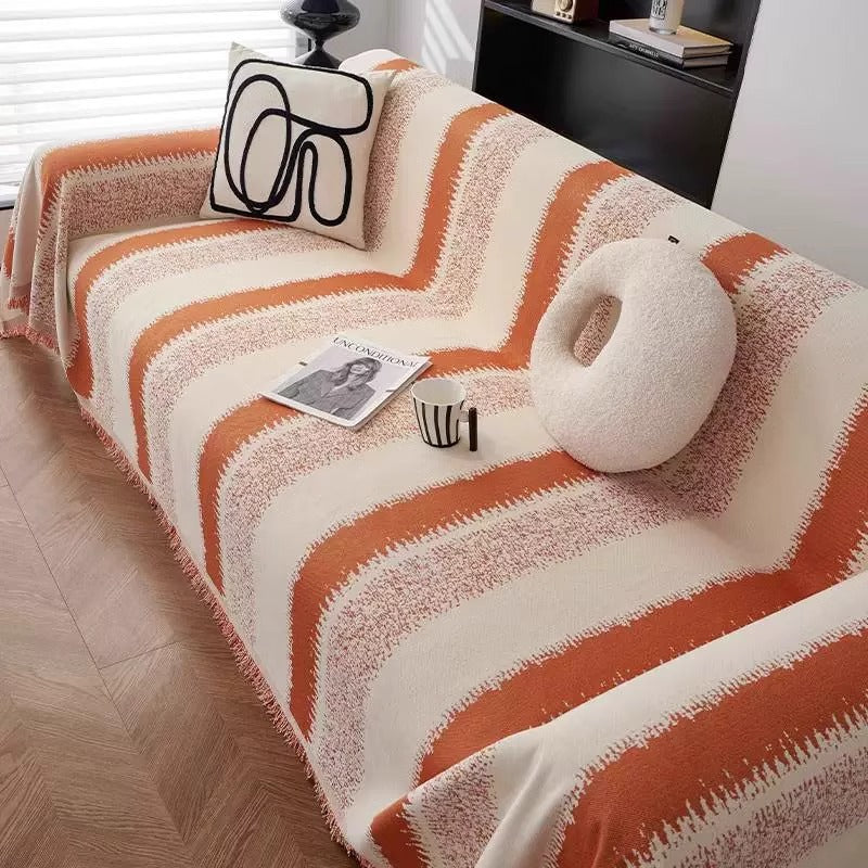 Cilinea Striped Retro Sofa Cover