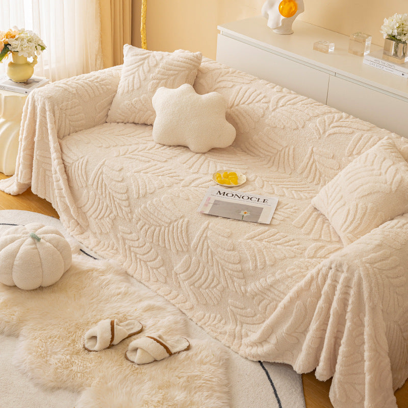 Cilinea Banana Leaf Plush Sofa Cover