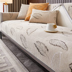 Leaf Classic Chenille Fabric All-Season Sofa Cushion