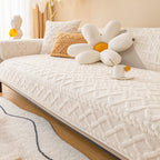 Plush Sofa Cushion, Winter Non-Slip Simple Modern Sofa Cover