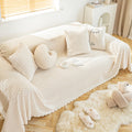 Thickened Plush Sofa Cover, Anti-Cat Scratch Cushion