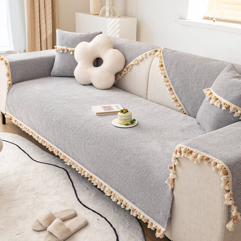 Four-Season Universal Cashmere Sofa Cushion