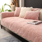 Dutch Velvet Short Plush Cushion, Non-Slip Thickened L-Shaped Sofa Cover