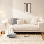 Simple Solid Color Chenille Scratch-Resistant Sofa Cover