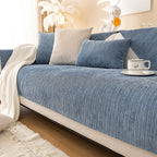 Simple Solid Color Chenille Scratch-Resistant Sofa Cover